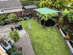 Overhead view of garden- click for photo gallery